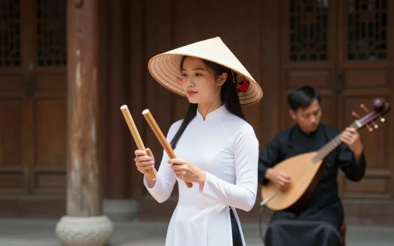 Minh họa: Ca nương là gì người hát chính trong nghệ thuật ca trù truyền thống