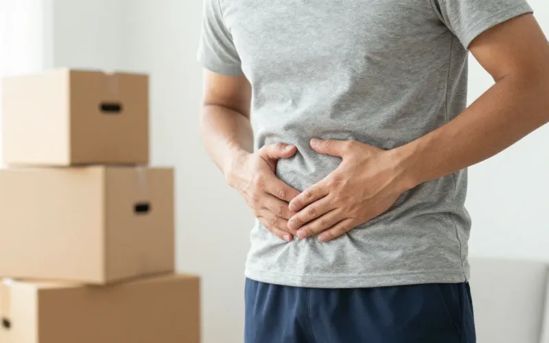 Minh họa: Nguyên nhân gây thoát vị bẹn