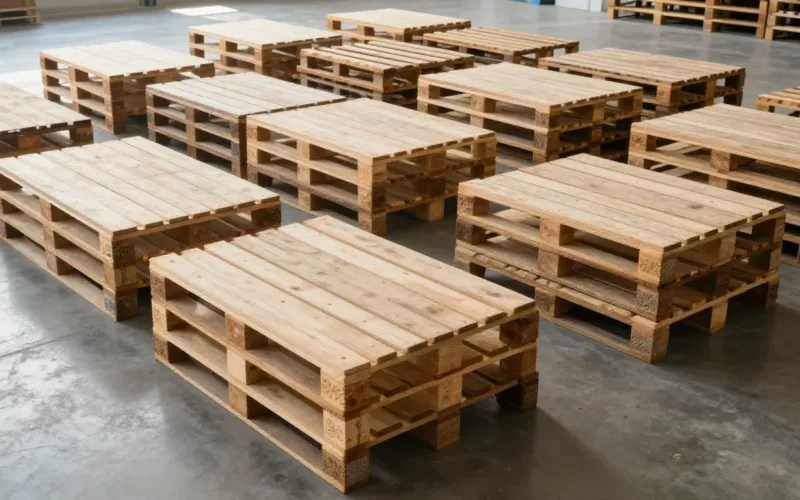 Minh họa: Pallet là gì: kết cấu phẳng chuẩn hóa giúp tối ưu lưu kho và vận chuyển