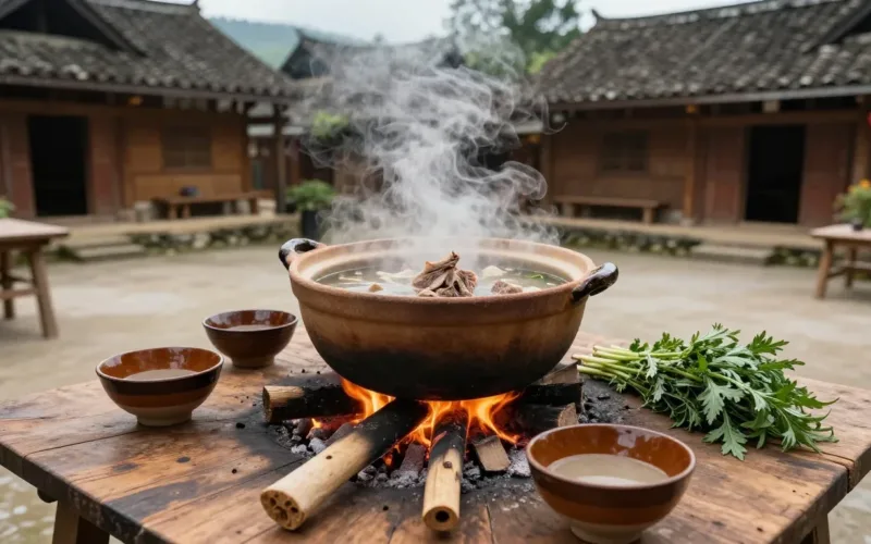 Minh họa: Thắng cố là gì món hầm truyền thống của người h’mông từ xương và nội tạng động vật