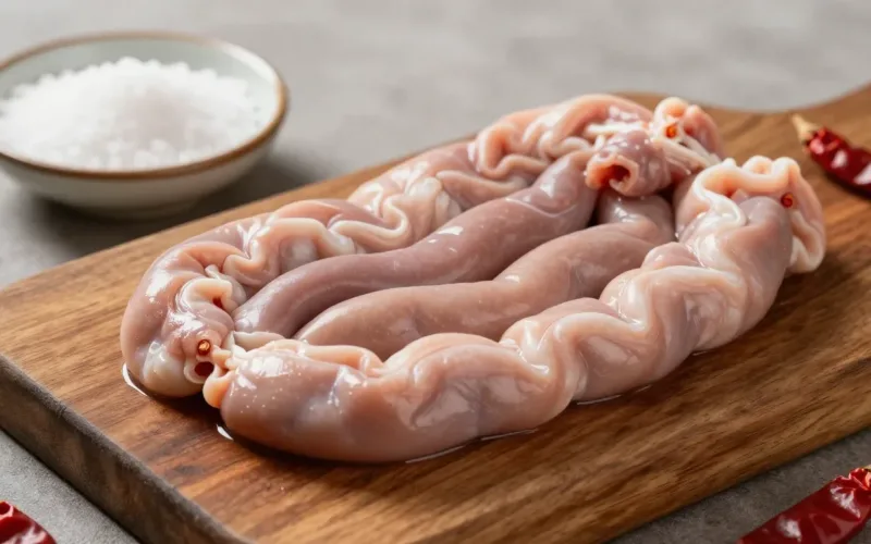 Minh họa: Thú linh là gì phần cuối ruột già heo bò và cách chế biến không hôi