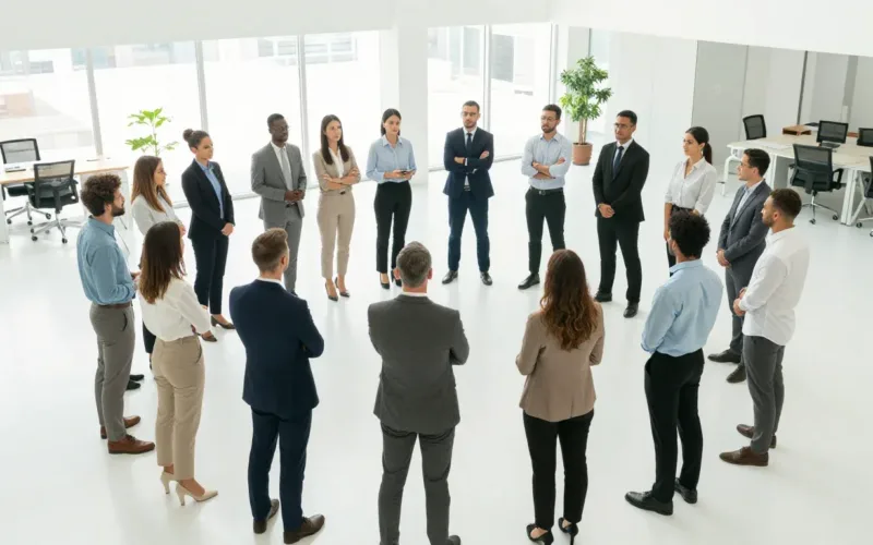 Minh họa: Tổ chức là gì tập hợp người theo đuổi mục tiêu chung trong cơ cấu ổn định